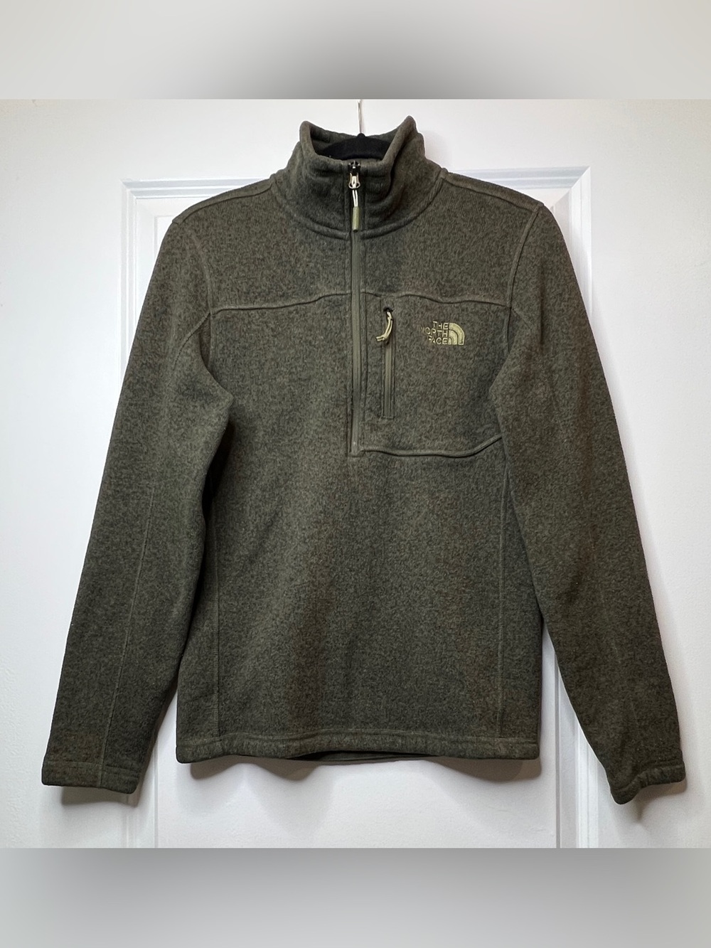 The North‎ Face Gordon Lyons Quarter-Zip Fleece Pullover - Men’s Small Green